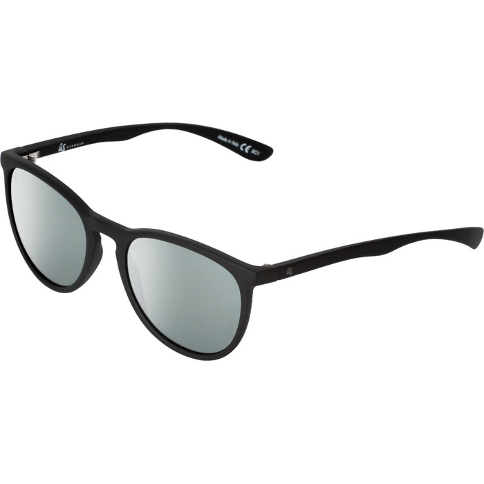 2021 US The Nobis Sunglasses 2472 - Matte Black / Vintage Grey Silver Chrome Lenses