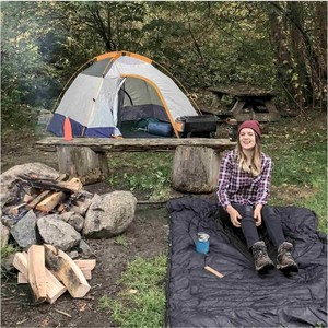 2021 Voited Recycelte Ripstop Outdoor Camping Kissen Decke V20un01blpbc - Legion Blau