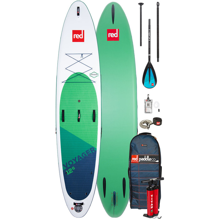 2020 Red Paddle Co Voyager 12'6 "gonfiabile Stand Up Paddle Board - Pacchetto Paddle In Lega