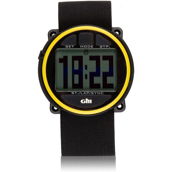 2020 Gill Regatta Race Timer Watch keltaiset / mustat painikkeet W014