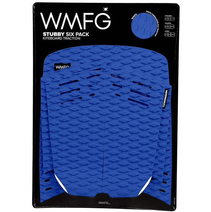 2019 WMFG Stubby Six Pack Kiteboard Traction Pad BLUE / WHITE 170005