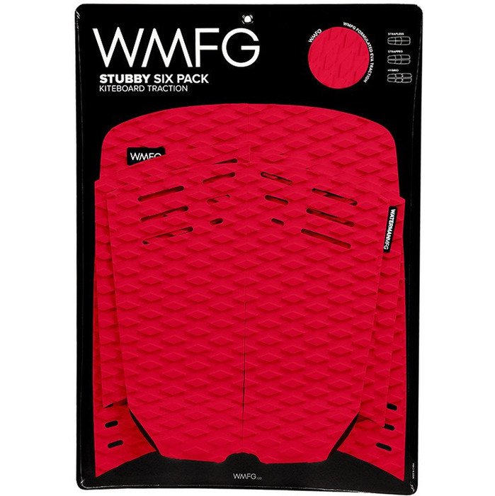 2019 WMFG Stubby Six Pack Kiteboard Pad de traction ROUGE 170005