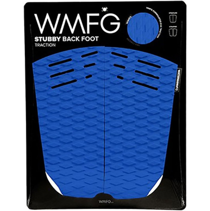 2019 Wmfg Stubby Back Foot Traction Pad Blau / Wei 170020