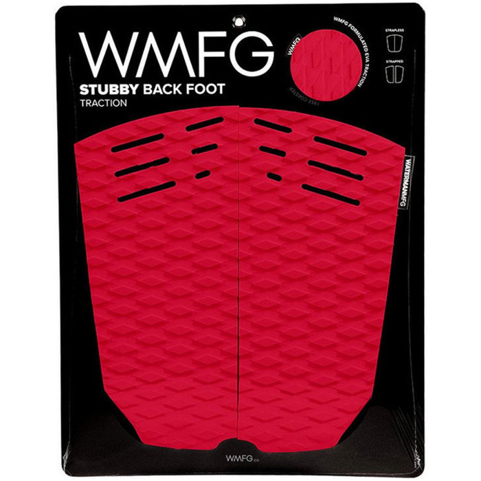 2018 WMFG Stubby Back Foot Traction Pad Rosso 170020