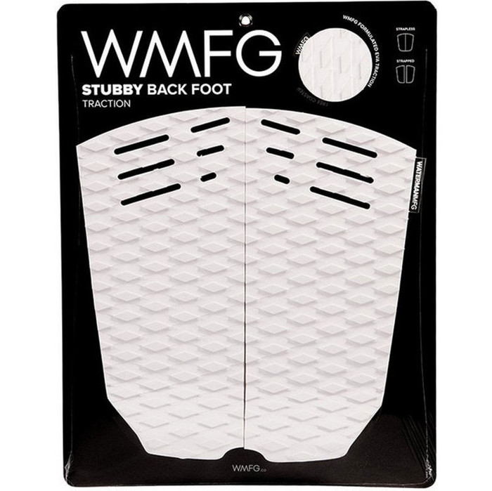 2019 WMFG Stubby Back Foot Traction Pad White / Black 170020