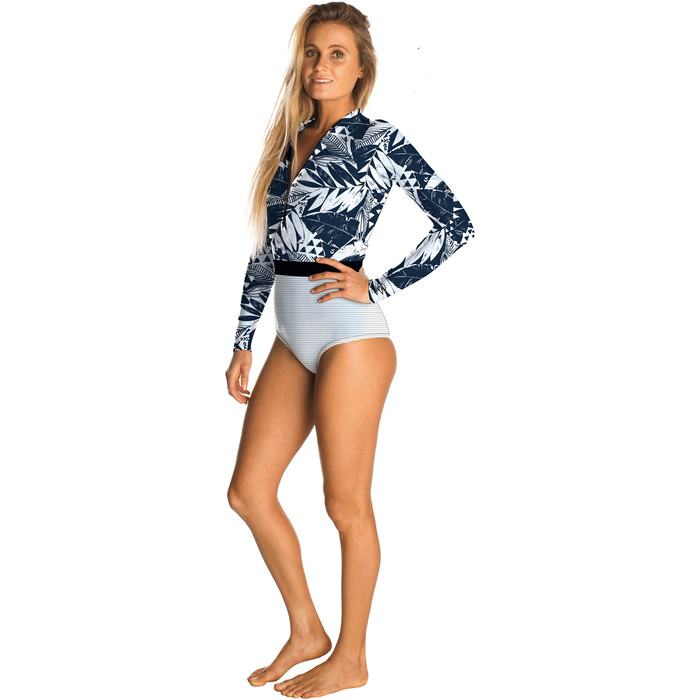 2019 Rip Curl Womens Searchers G-Bomb 1mm Long Sleeve Shorty Wetsuit Navy WSP9JW