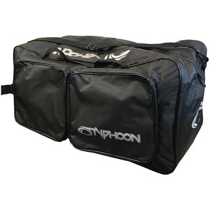 2019 Typhoon Hypercurve 4 Tilbage Zip Drysuit Sort / Bl Inklusive Kit Bag 100169