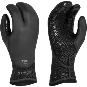 2023 Xcel Drylock 5mm Neopreen Handschoenen Met 3 Vingers Acv57387 - Zwart