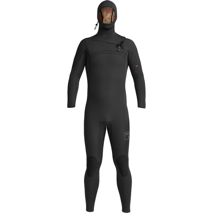 2023 Xcel Mens Comp X 5.5/4.5mm Hooded Chest Zip Wetsuit MN55C2H0 - Black