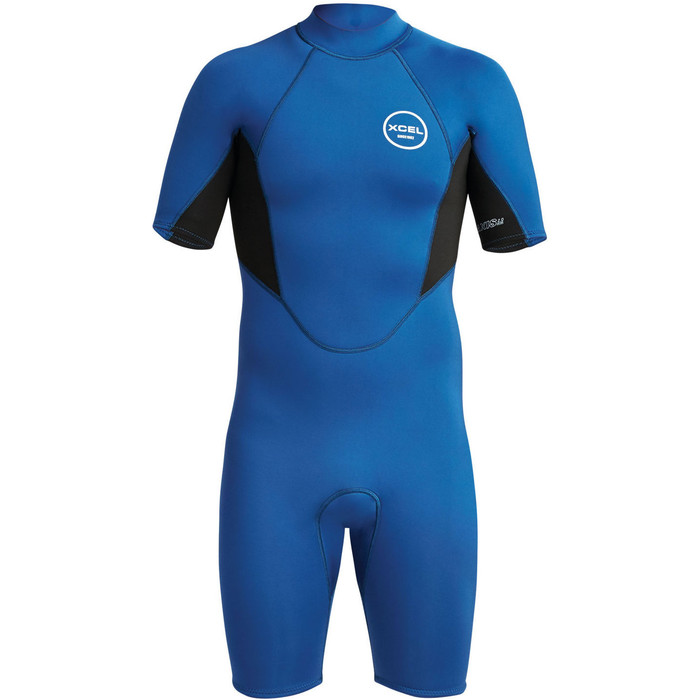 2023 Xcel Mens Axis 2mm Back Zip Shorty Wetsuit MN210AX9 - Blue