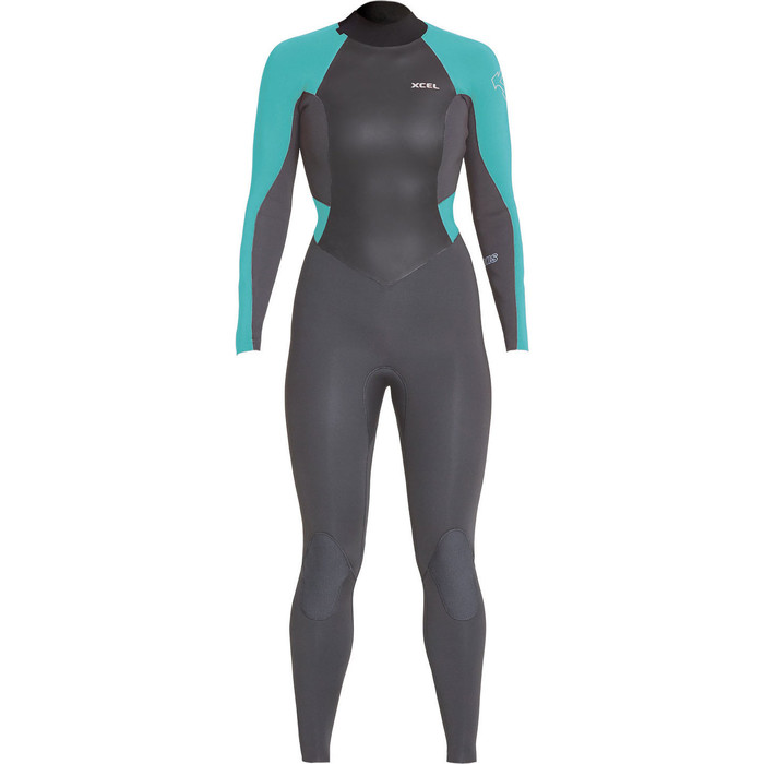 2021 Xcel Womens Axis 3/2mm Back Zip Wetsuit WT32AX18 - Graphite