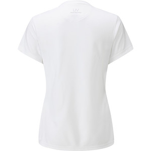 Henri Lloyd Camiseta Cool Dri Para Mujer Blanco Brillante Yi200004
