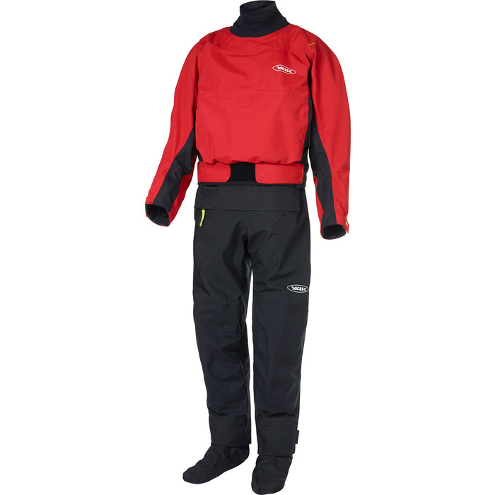 2024 Yak Horizon Kayak Drysuit & Con Zip 6580 - Red