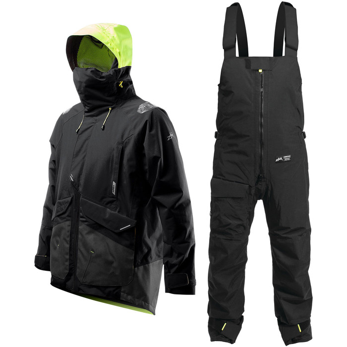 2020 Zhik Mens Apex Offshore Sailing Jacket & Kiama Trouser Combi Set - Anthracite Black