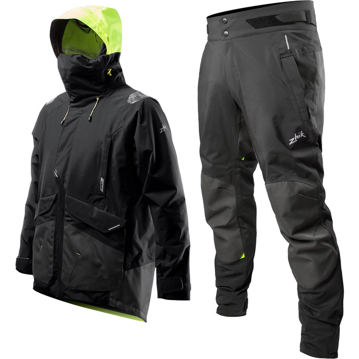 2020 Zhik Mens Apex Offshore Sailing Jacket & Trouser Combi Set - Anthracite Black