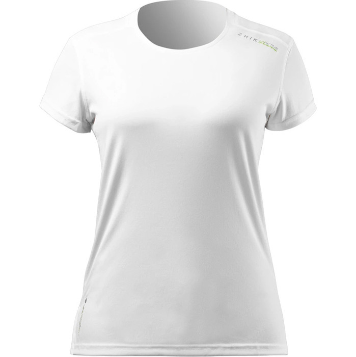 2024 Zhik Womens ZhikDry UV Active Short Sleeve Top ATP0075W - White