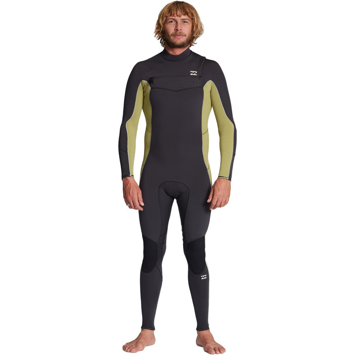 2024 Billabong Mens Absolute 3/2mm GBS Chest Zip Wetsuit ABYW100192 - Cactus