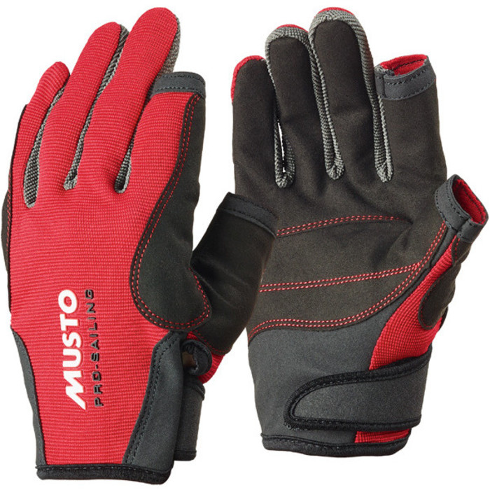 Musto Essential Sailing Long Finger Gloves RED AS0803