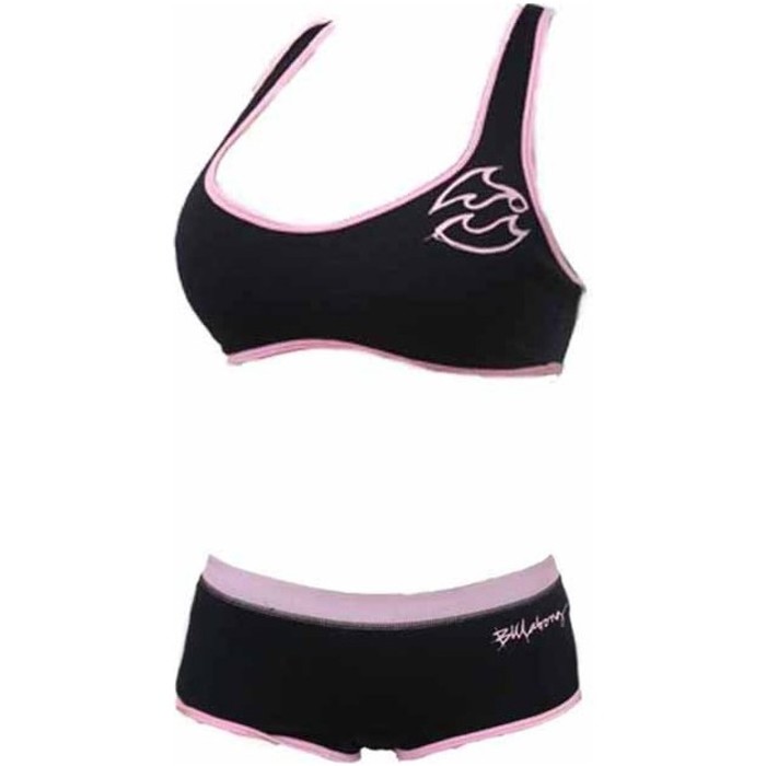 Billabong Damen Neopren Hot Shorts + Top in schwarz / pink