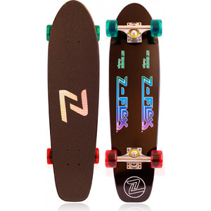 Z-Flex Jay Black/Green Rainbow 29 75 Cruiser - Complete Skateboard | Outlet