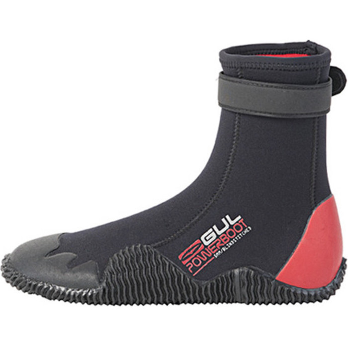 Gul Power 5mm Round Toe Boot BO1263 Black/RED Wetsuits