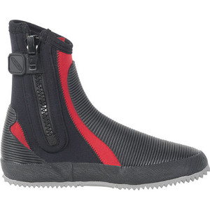 Gul all-purpose 5 mm hoge laarzen in zwart / rood BO1276