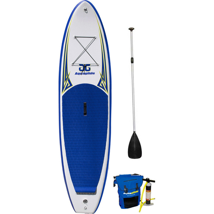  2015 Aquaglide Cascade 10'6 "gonfiabile Stand Up Paddle Board + Borsa, Pump, Paddle & GUINZAGLIO