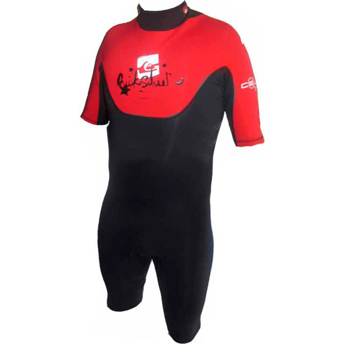 Quiksilver Cell 2mm Shorty Wetsuit Black / RED CL65A