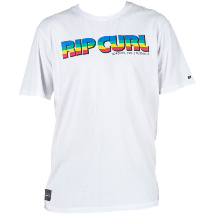 Rip Curl Rainbow Days S Tee Optical White CTEAZ4 - Clothing - Mens - T- Shirts | Outlet