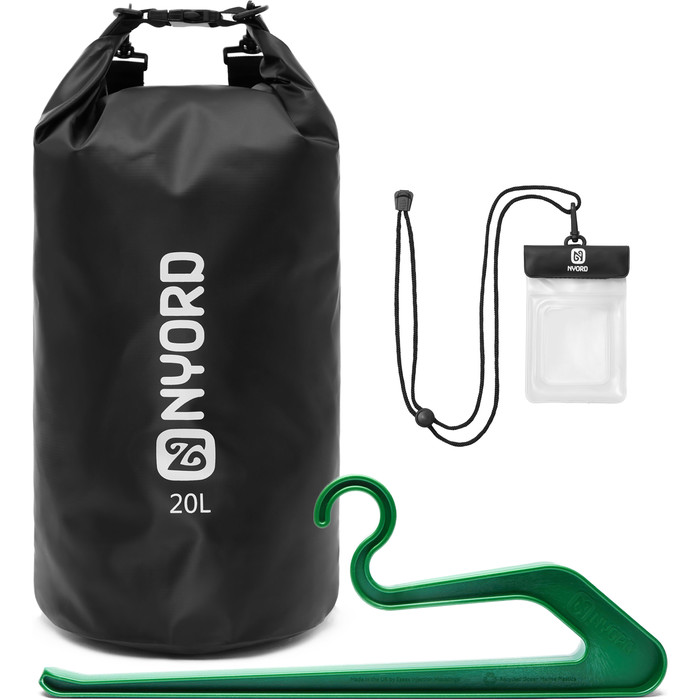 2022 Nyord Dry Tasche, Neoprenanzug Aufhänger & Schlüsseletui Bundle Dbnwh - Schwarz