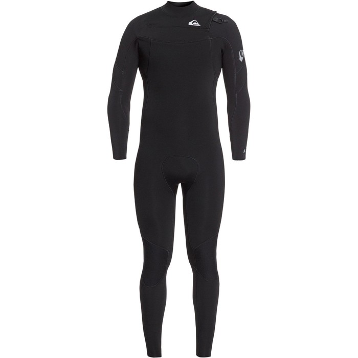 2020 Quiksilver Mens Syncro 4/3mm Chest Zip Wetsuit EQYW103087 - Black / Silver