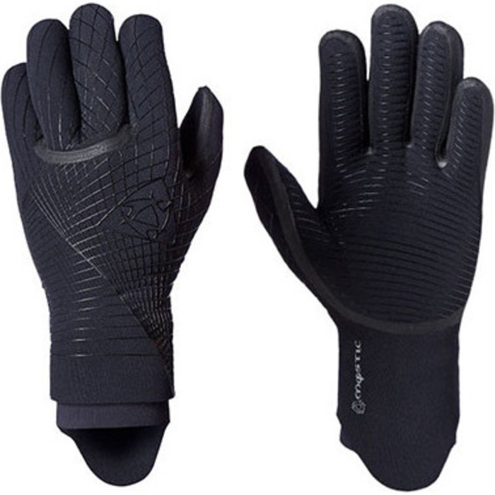 Mystic 3mm Jackson Semi Kitesurf Dry Glove BLACK 130450