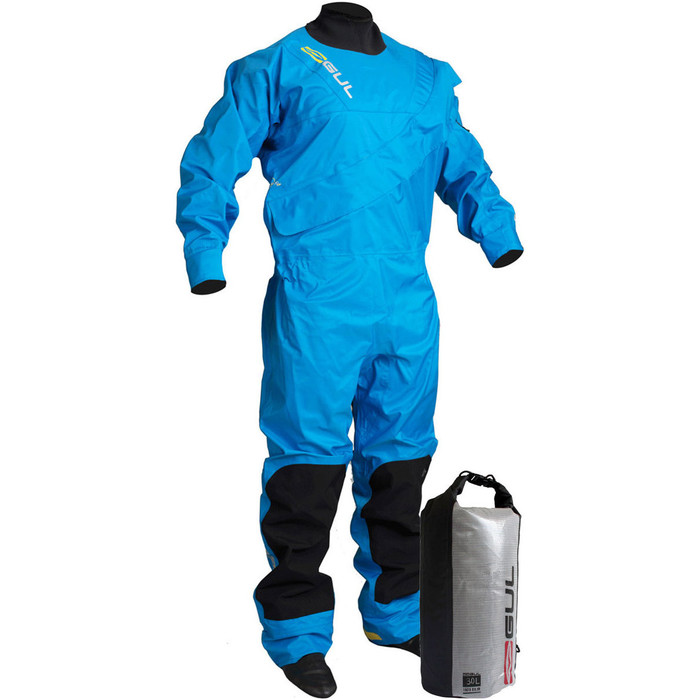 2024 GUL Junior Dartmouth Eclip Zip Drysuit Blue + FREE Undersuit & 30L Dry Bag Offer