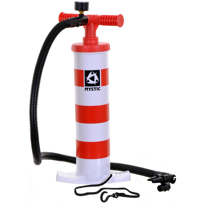 2018 Mystic Kiteboarding Double Action Kite Pump rosso / bianco 140910