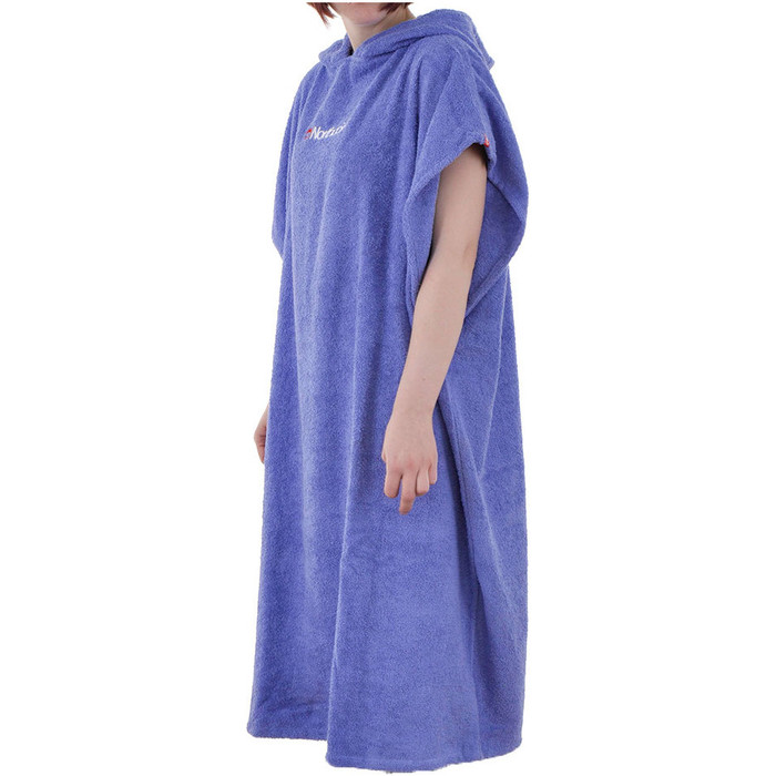 2024 Northcore Beach Basha Asciugamano Con Cappuccio Per Il Cambio Robe / Poncho NOCO24 - Purple Blue