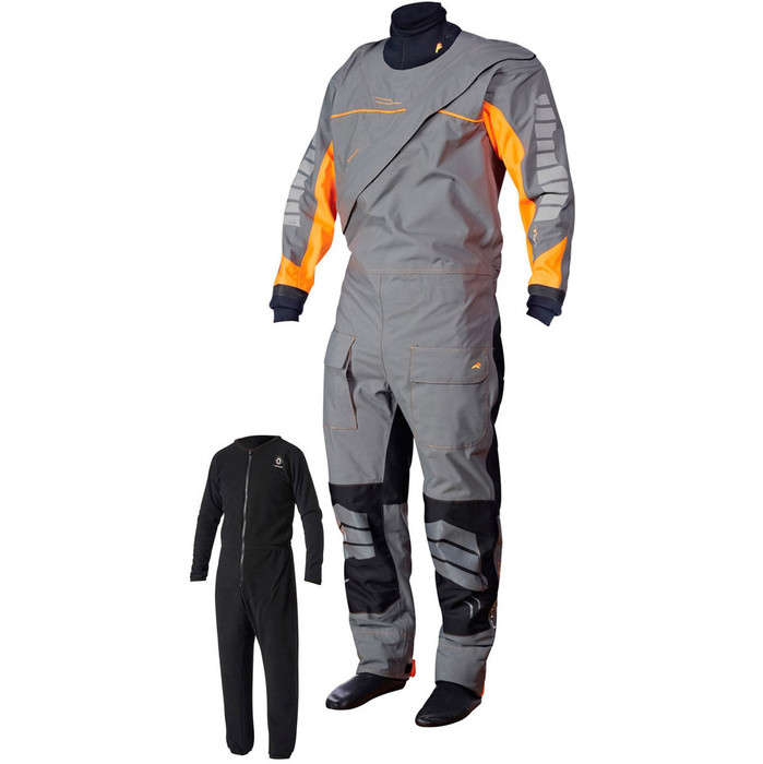 Crewsaver Fase 2 Front Zip Drysuit Gr / Orange + UNDERSUIT & Drybag 6923