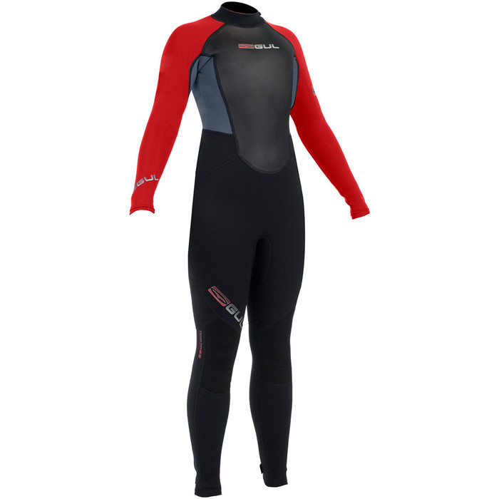 Gul Response 3 / 2mm Toddler Steamer Wetsuit Black / Graphite / RED RE1322