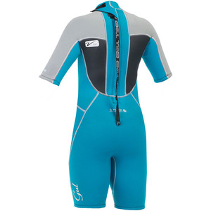Gul Response Junior 3/2mm Shorty Wetsuit Turquoise / Silver RE3321