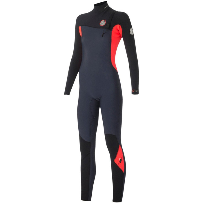 Rip Curl Dames G-bomb 3/2mm Gbs Zip-free Wetsuit Leisteen Wsm5hg