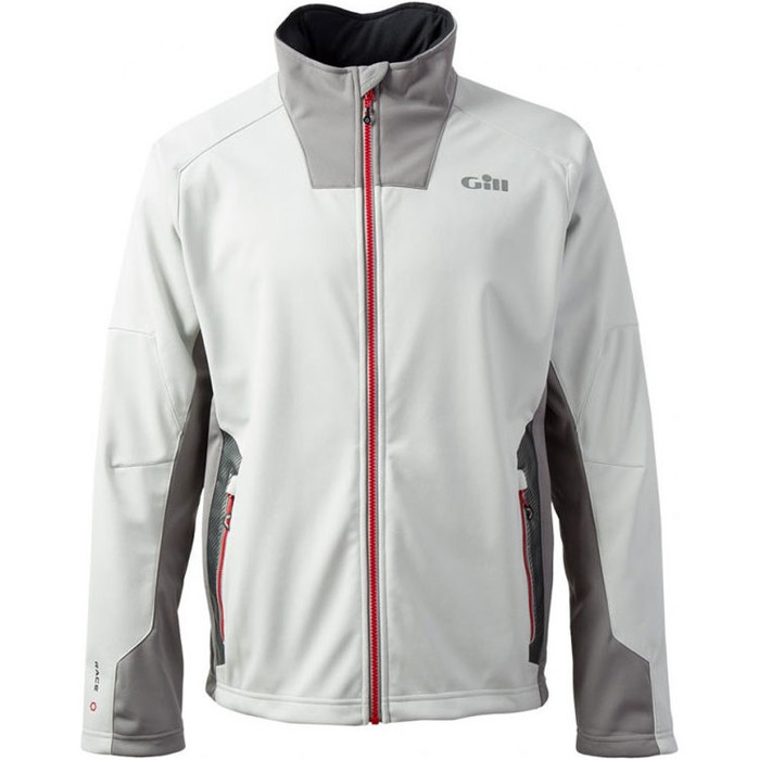 2019 Gill Race Softshell Jacket Silver RS03