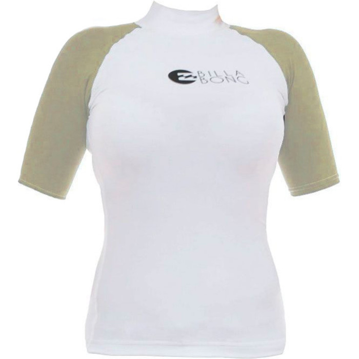 2015 Billabong Ladies Logo en veste  manches courtes blanc / sable S4GY01