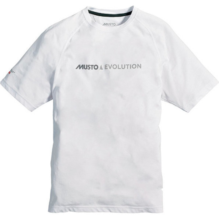 Musto 2016 Evolution Logo Short Sleeve Tee in PLATINUM SE1361