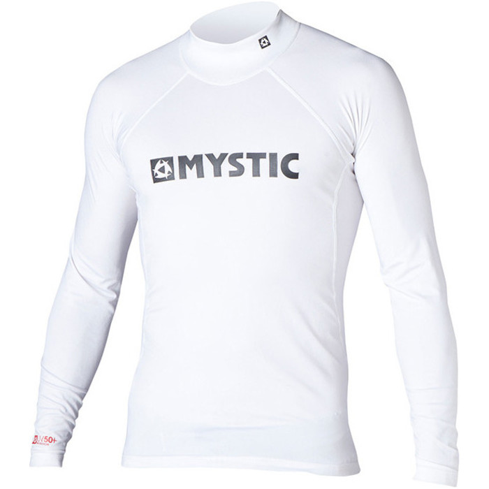 Mystic Star Long Sleeve Rash Vest White 140385