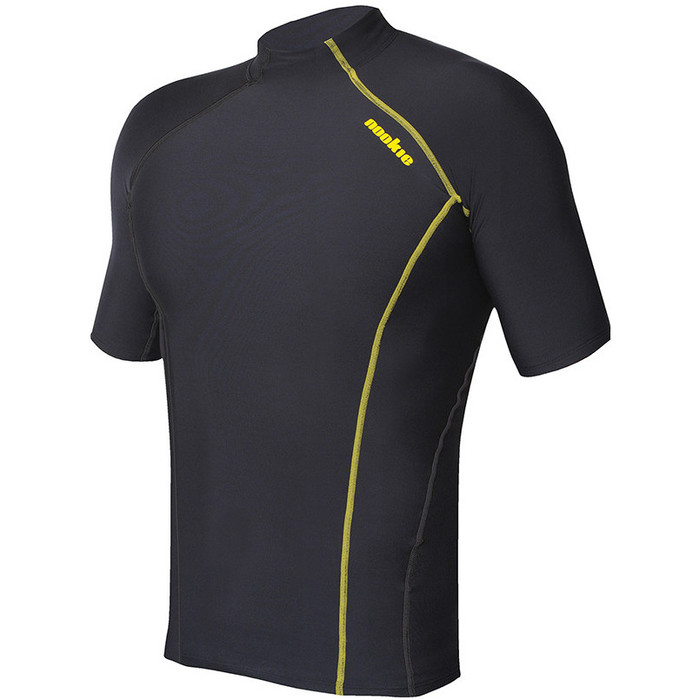 2020 Nookie Thermal Base Softcore Short Sleeve Top Black / Yellow TH50