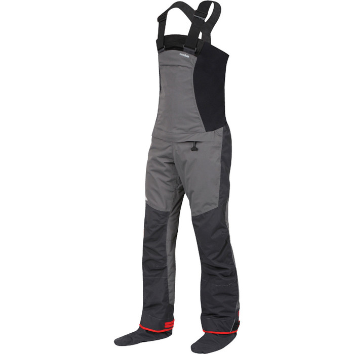 2024 Nookie Pro Bib Single Waist Dry Trousers TR11 - Grey / Black