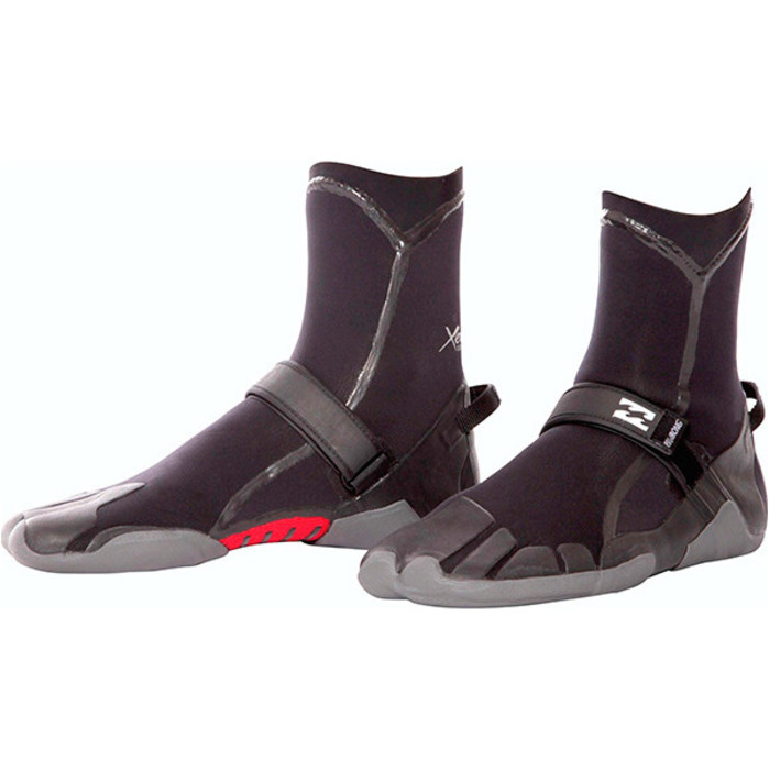 2018 Billabong Furnace 3 mm Split Toe wetsuit Boot negro U4BT03