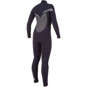 Rip Curl Womens 4/3mm Flashbomb CHEST ZIP Wetsuit in Black WSM4FG