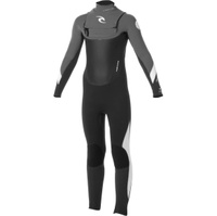 Junior Dawn Patrouille 4 / 3mm ChestZip Combinaison Noir / Charbon