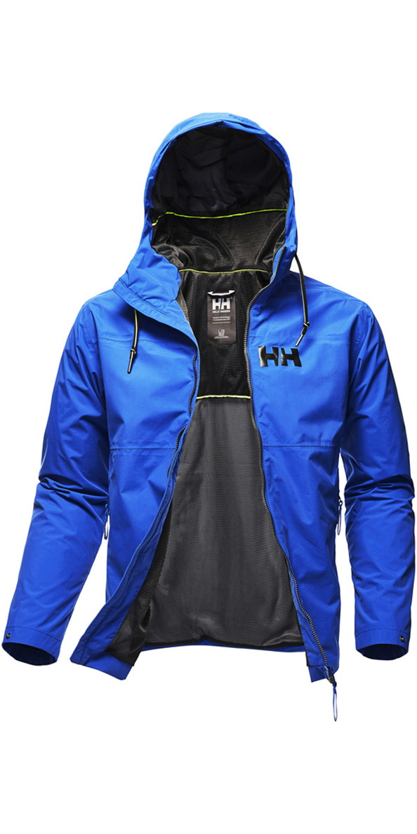 helly hansen blue rain jacket