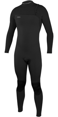 2026 ONeill Mens HyperFreak Comp 4/3mm Zip Free Wetsuit 4971 - Black